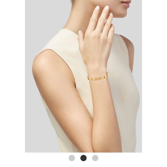 Tory Burch T Logo Cuff Bracelet - Picture 3 of 5
